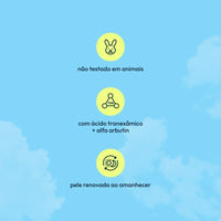 Noitinha sérum noturno cruelty free com ácido tranexâmico e alfa arbutin — pele renovada ao amanhecer